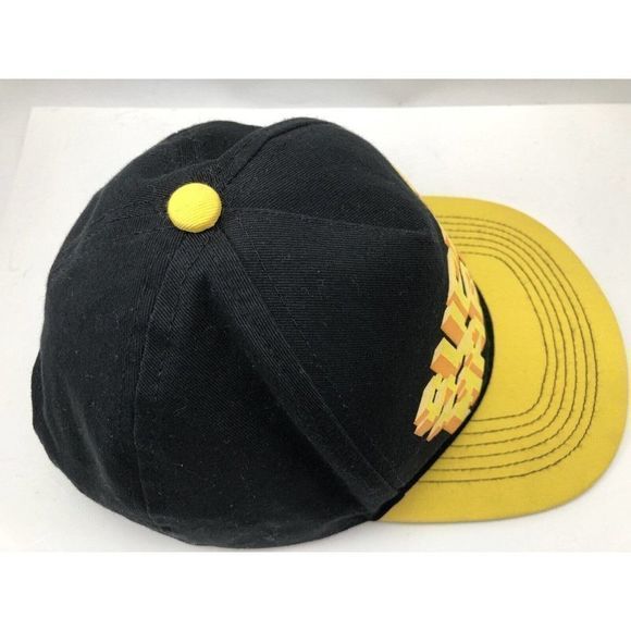 Nintendo Super Mario Bros Baseball Hat Black & Yellow Trucker’s Cap Snap Back - Picture 5 of 9